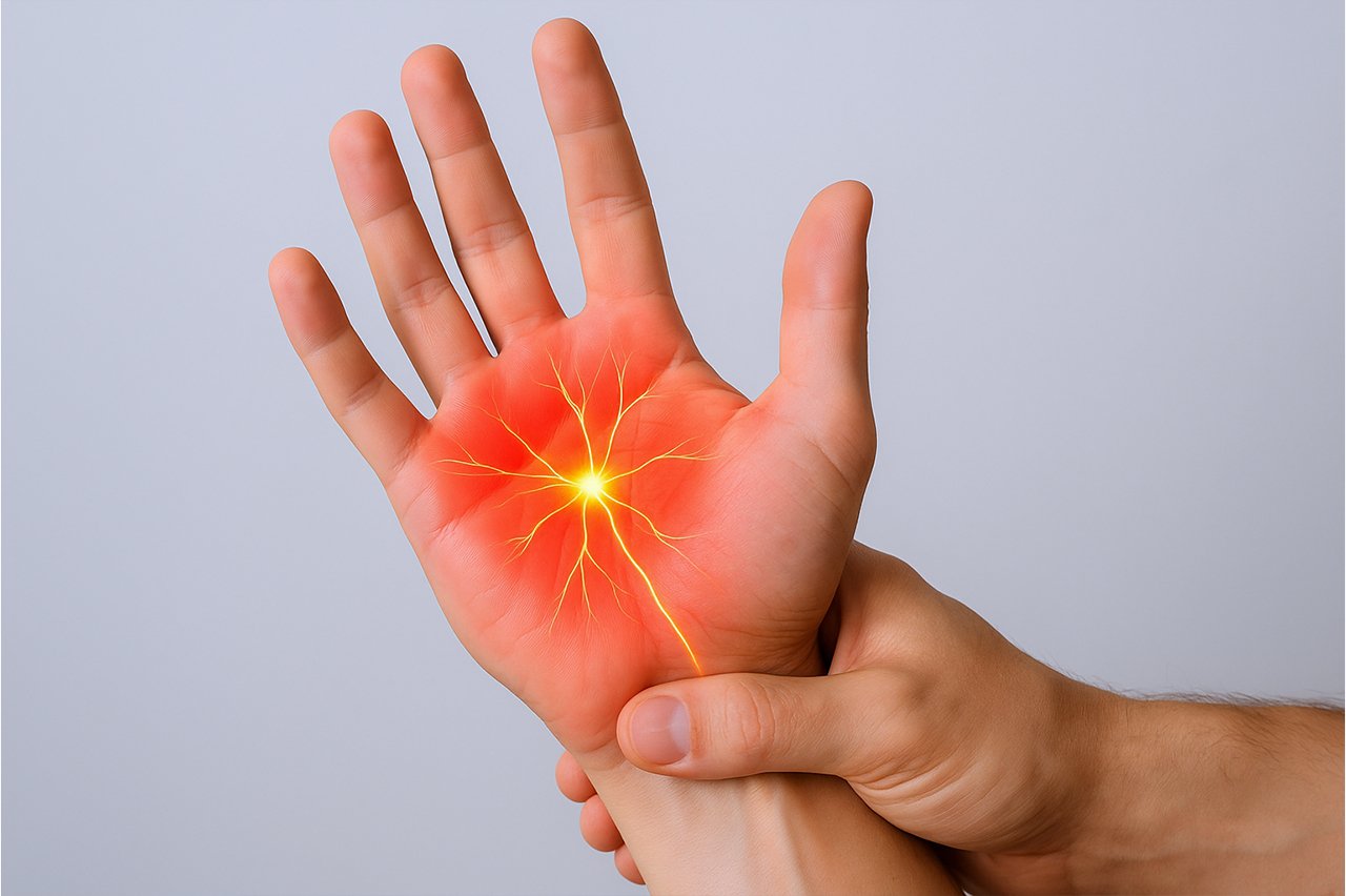 Neuropathic pain in hand
